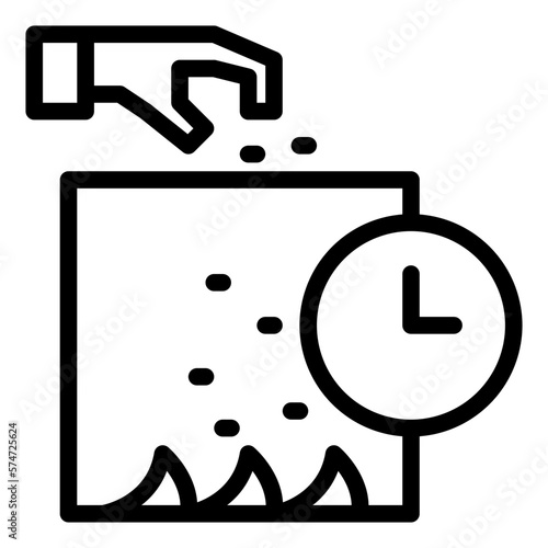 Beer boiling line icon
