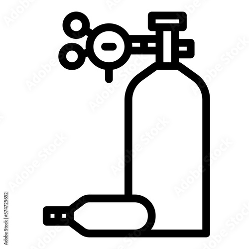Co2 Tanks line icon