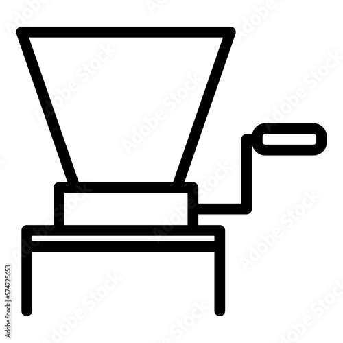 Grinder line icon