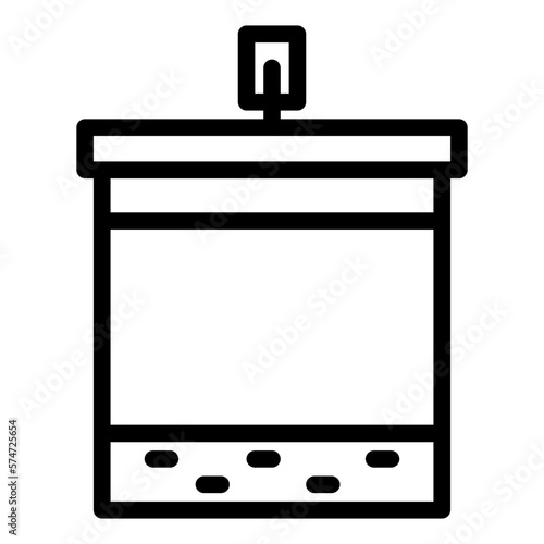 lager beer line icon