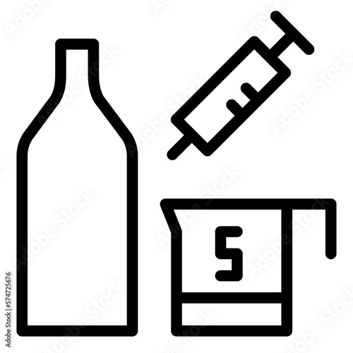 priming sugar line icon