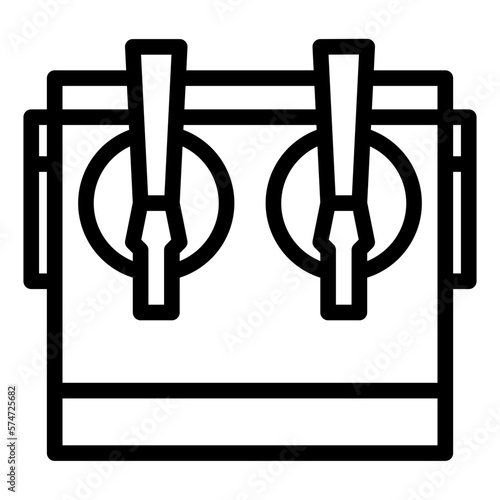 Beer cooler tap line icon