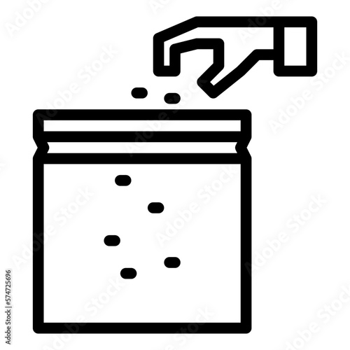 Dry hop line icon