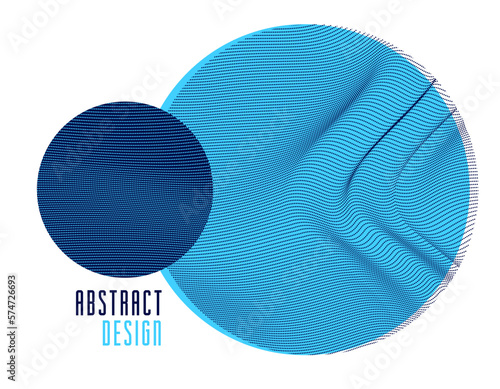 Trendy circles vector abstr...