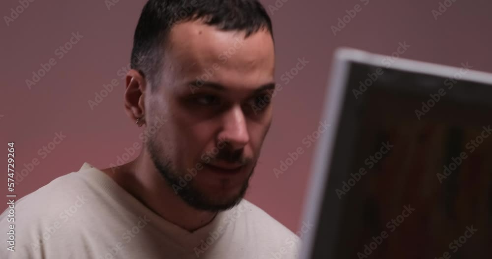 Portrait of talented young male artist Portrait of talented young male artist