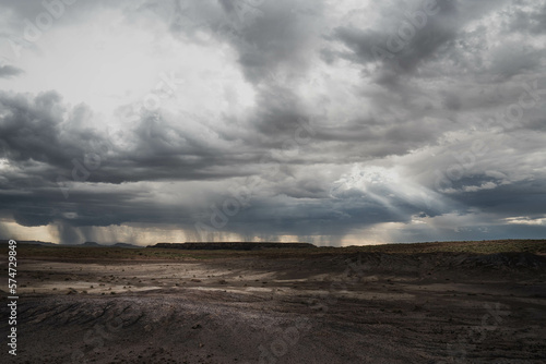 Colourful desert in Petrified Forest and Painted Desert National Park in Arizona