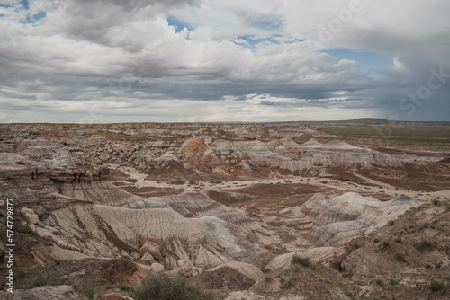 Colourful desert in Petrified Forest and Painted Desert National Park in Arizona