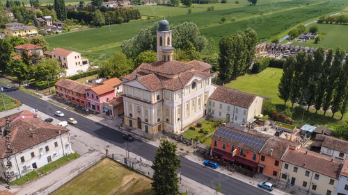 chiesa parrocchiale di romanore comune di virgilio mantova italy photo