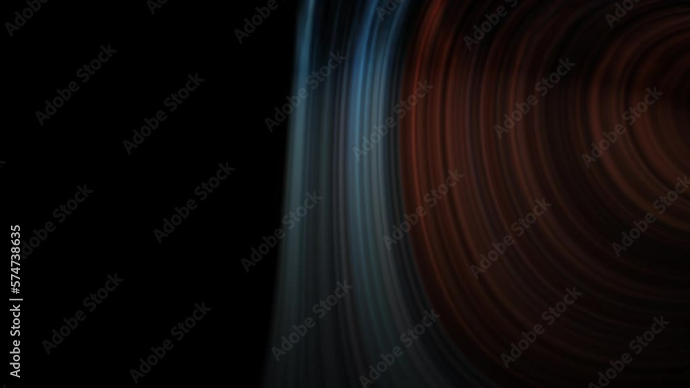 Fast spiraling multicolor abstract strands circling out of the view, black background Fast spiraling multicolor abstract strands circling out of the view, black background