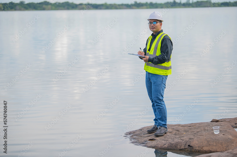 Environmental engineers inspect water quality,Bring water to the lab for testing,Check the mineral content in water and soil,Check for contaminants in water sources. Environmental engineers inspect water quality,Bring water to the lab for testing,Check the mineral content in water and soil,Check for contaminants in water sources.