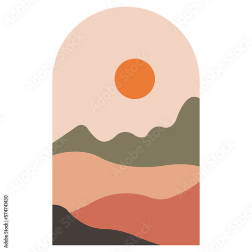Boho mountain landscapes