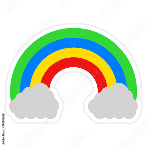 Rainbow Sticker Icon