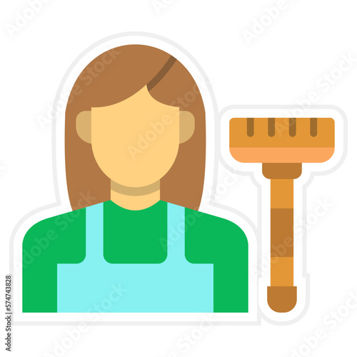 Maid Sticker Icon