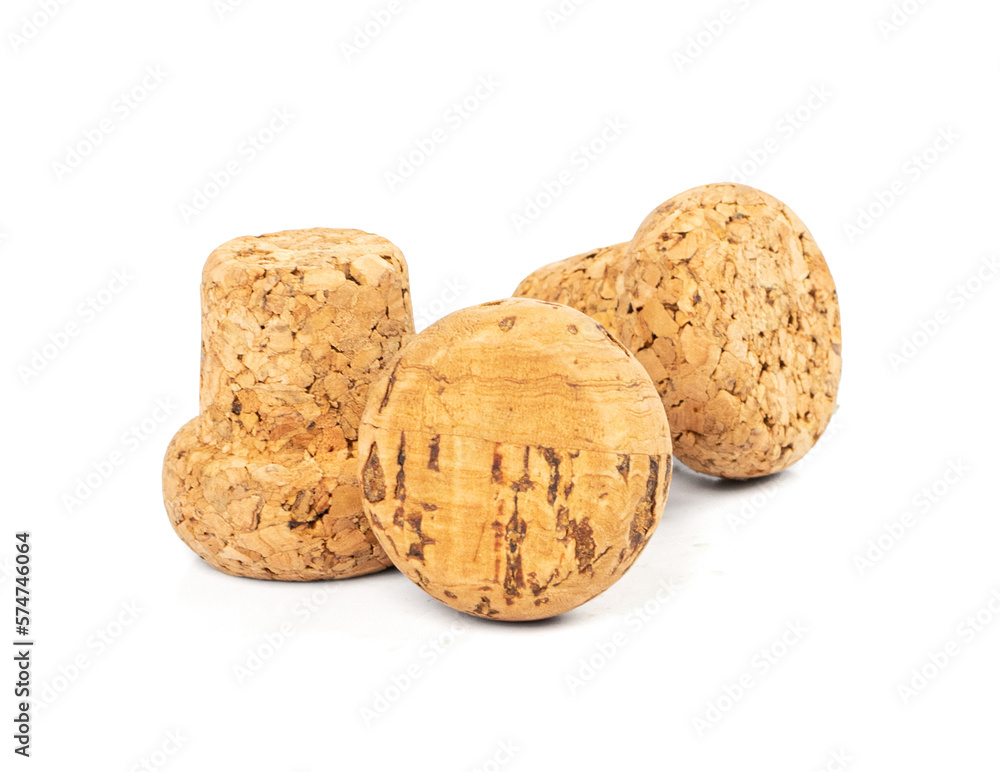 Wine Corks Isolated, Cork Stoppers Set, Cork Caps Wine Corks Isolated, Cork Stoppers Set, Cork Caps