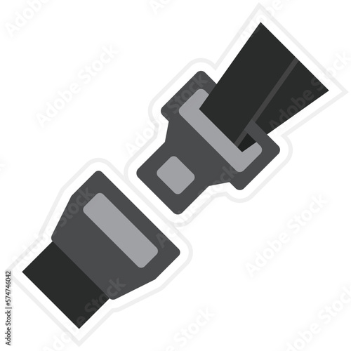 Seat Belt Sticker Icon