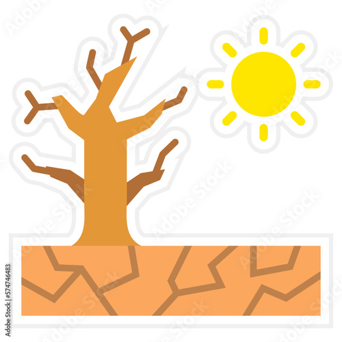 Drought Sticker Icon