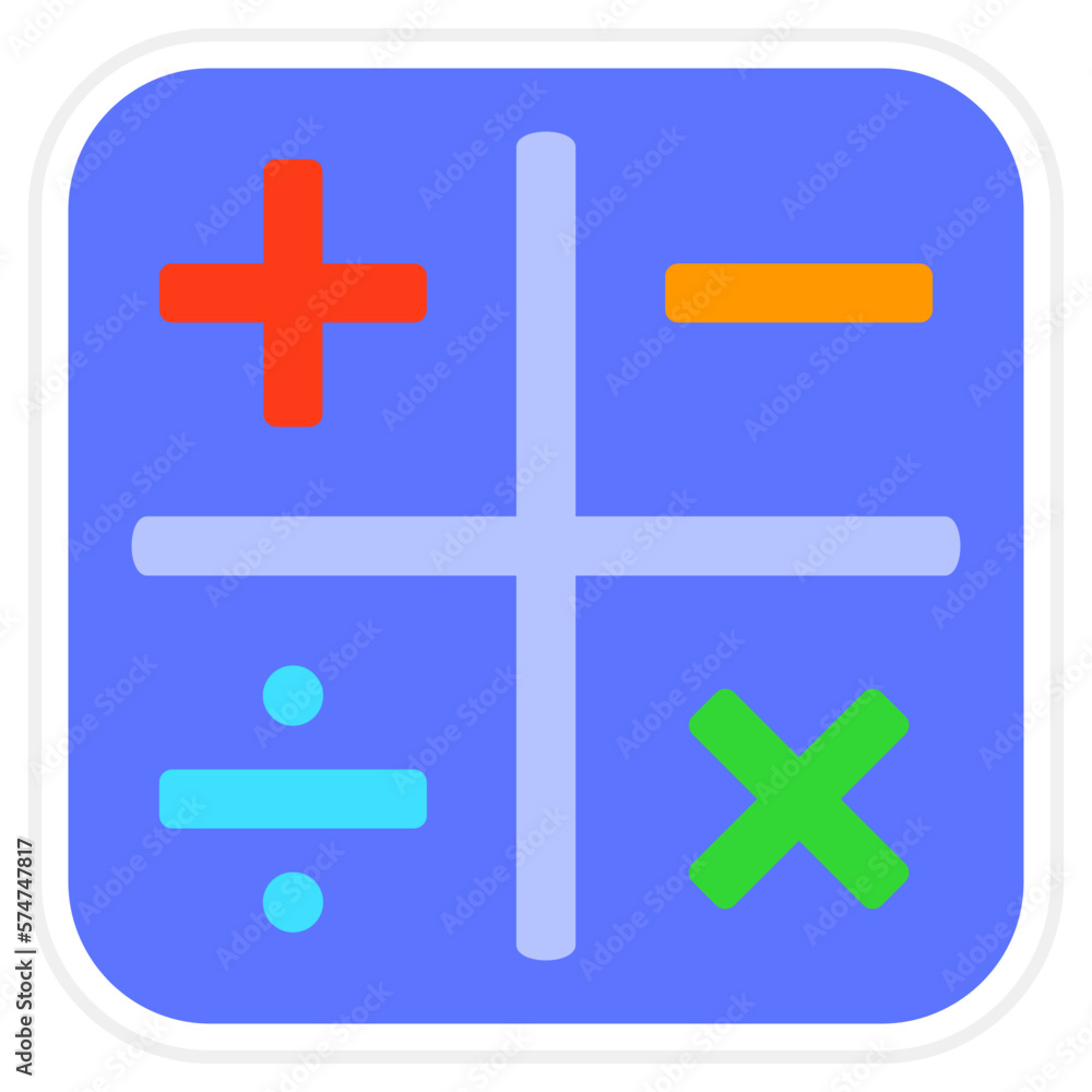 Calculator Sticker Icon Calculator Sticker Icon