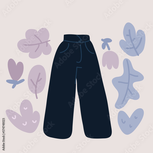 Vector illustration of pants