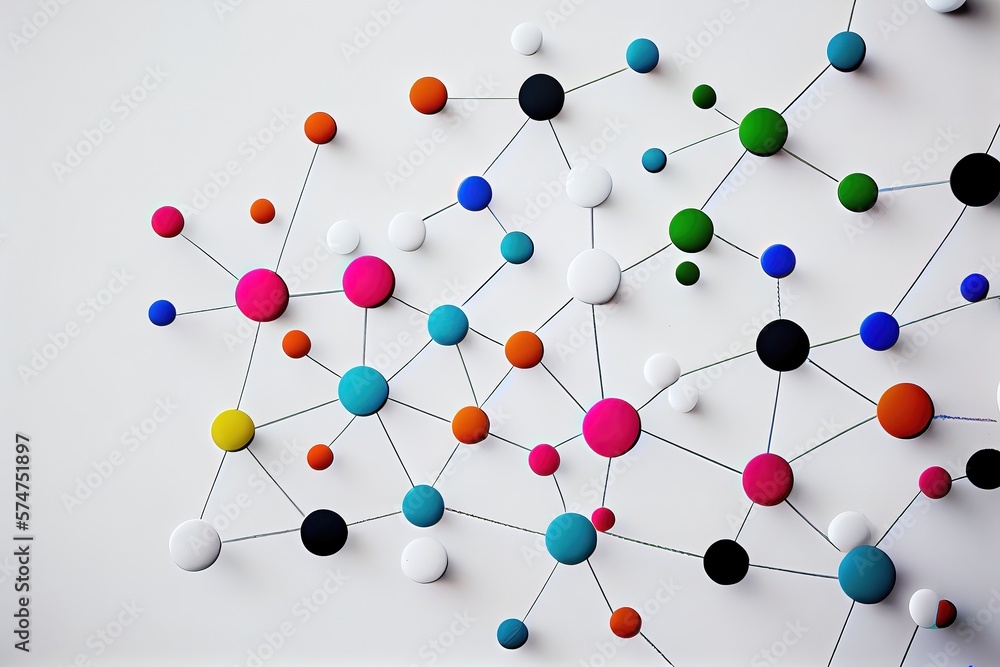 Obraz premium Abstract Background with Circles. Generative AI