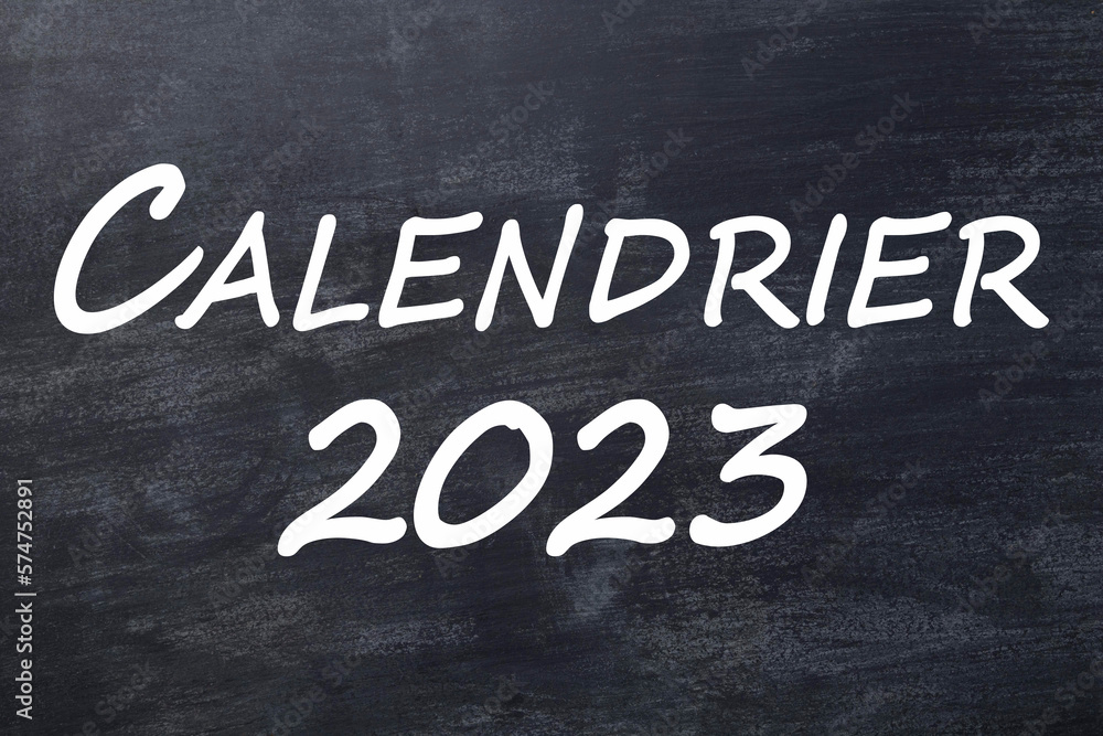 Fototapeta premium Calendrier 2023 tableau