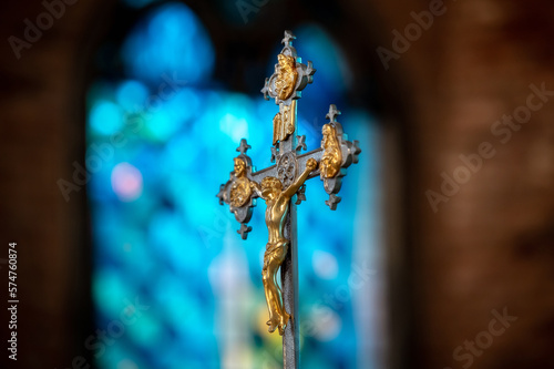 interiors and details in catholic church