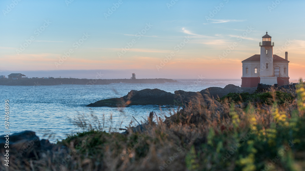Lighthouse and Bay Panorama