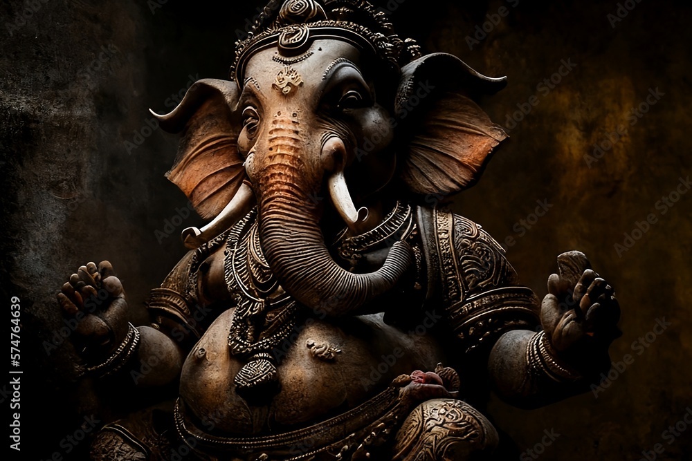 Lord Ganesha, generative AI Stock Illustration | Adobe Stock