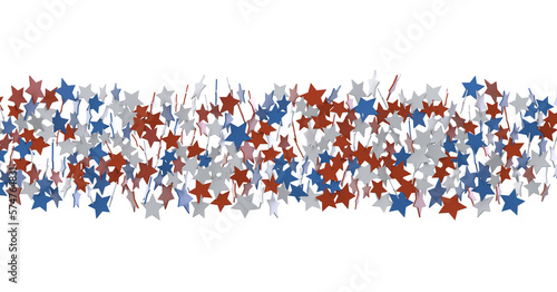 Fototapeta Naklejka Na Ścianę i Meble -  stars confetti on american independence day party