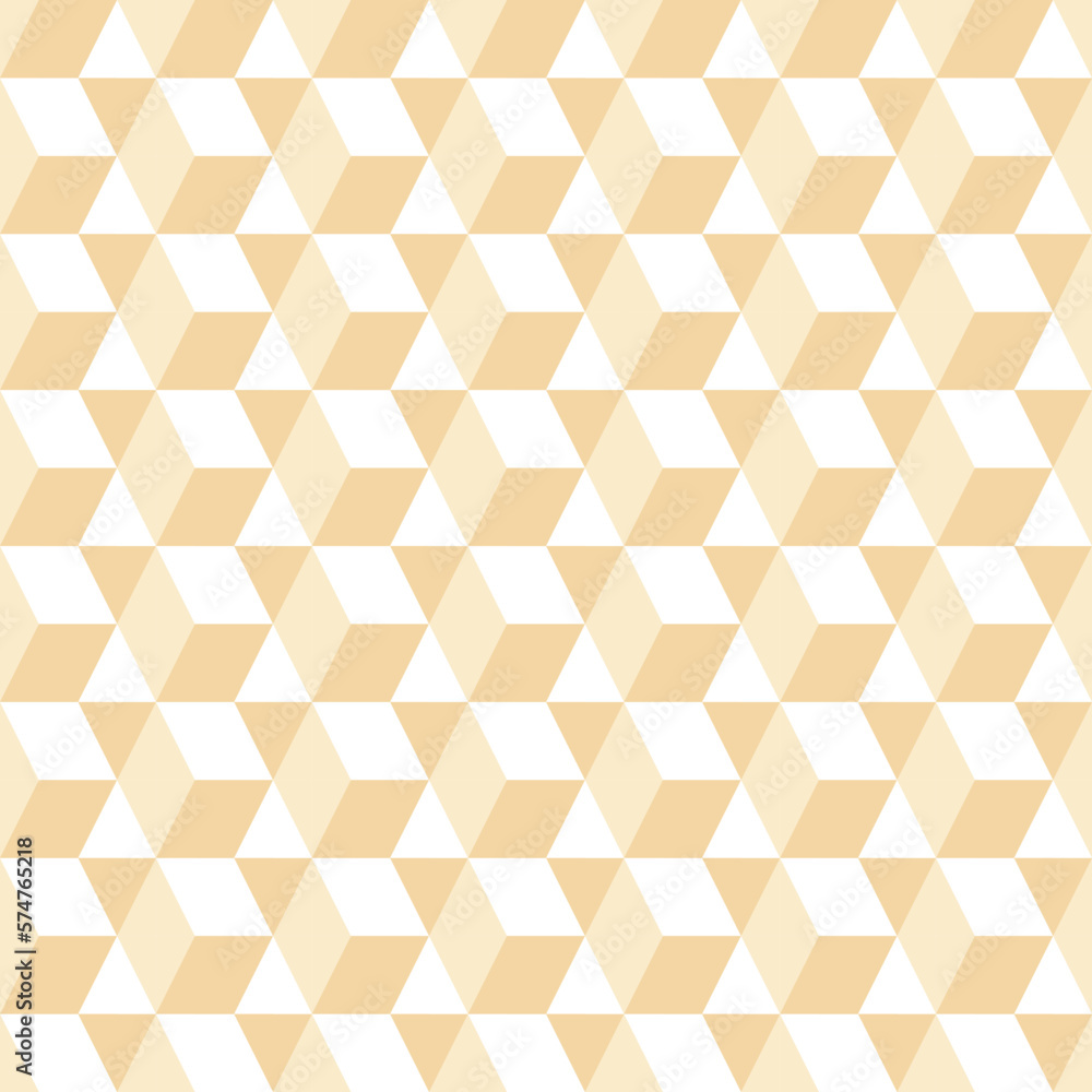 Stylish beige cubic pattern for interior design, textiles, packaging, website background, etc.