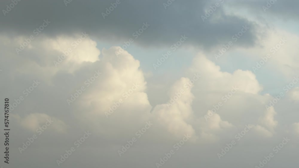Cumulus clouds move rapidly across the sky. Cloudy sky as background, video timelapse. Cumulus clouds move rapidly across the sky. Cloudy sky as background, video timelapse.