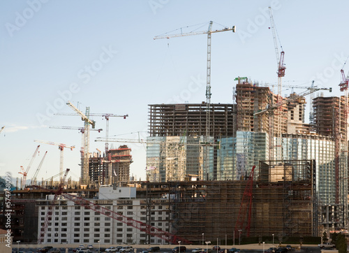 Photography High rise buildings, Las Vegas, Nevada, under construction