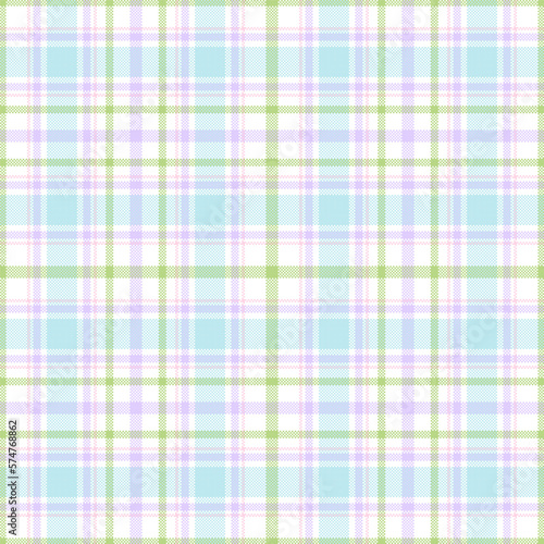 Gingham patterns. Spring summer light pastel colors. Seamless Easter holiday print. Scottish tartan vichy textured check plaids for dress, shirt, tablecloth, or other.