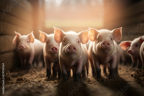 Fotografia Pigs livestock farm