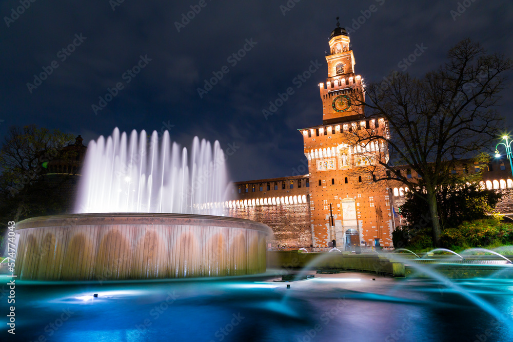The Castello Sforzesco is a medieval fortification located in Milan, Italy