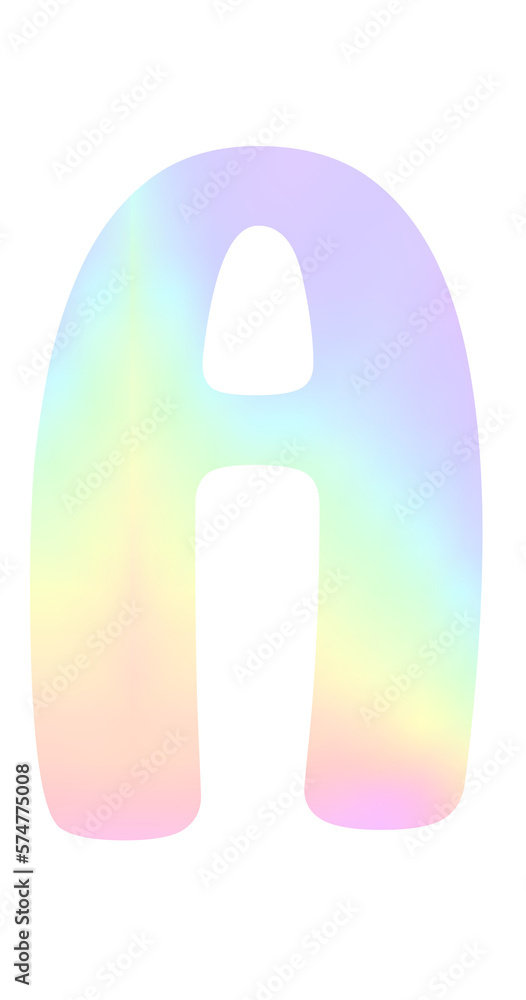 Colorful gradient Alphabet letter A Colorful gradient Alphabet letter A