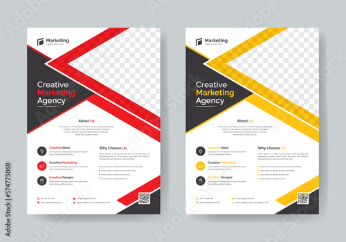 corporate business flyer, Marketing flyer, Creative marketing Agency Flyer
