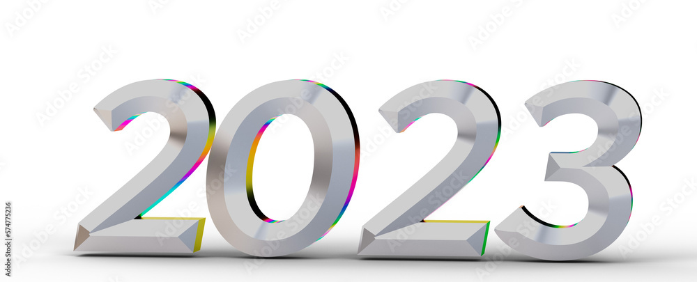 Year as Number - 2023 New year change, turn. Year as Number - 2023 New year change, turn.