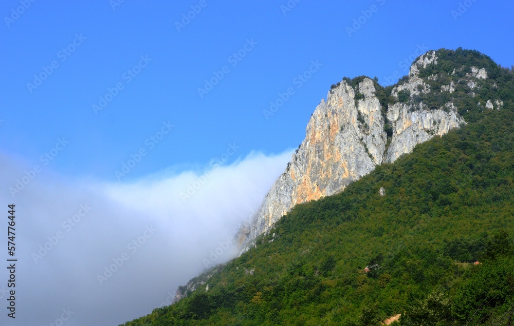 morning fog on the mountain