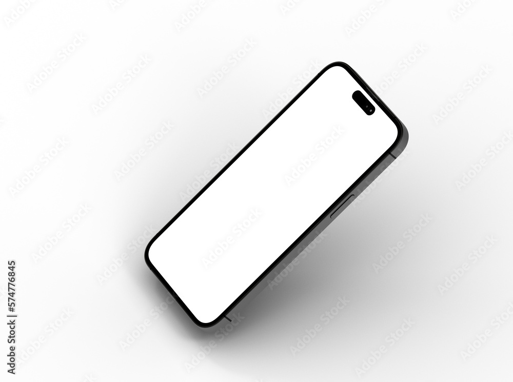 Mockup - 3d render illustration hand holding the white smartphone Mockup - 3d render illustration hand holding the white smartphone