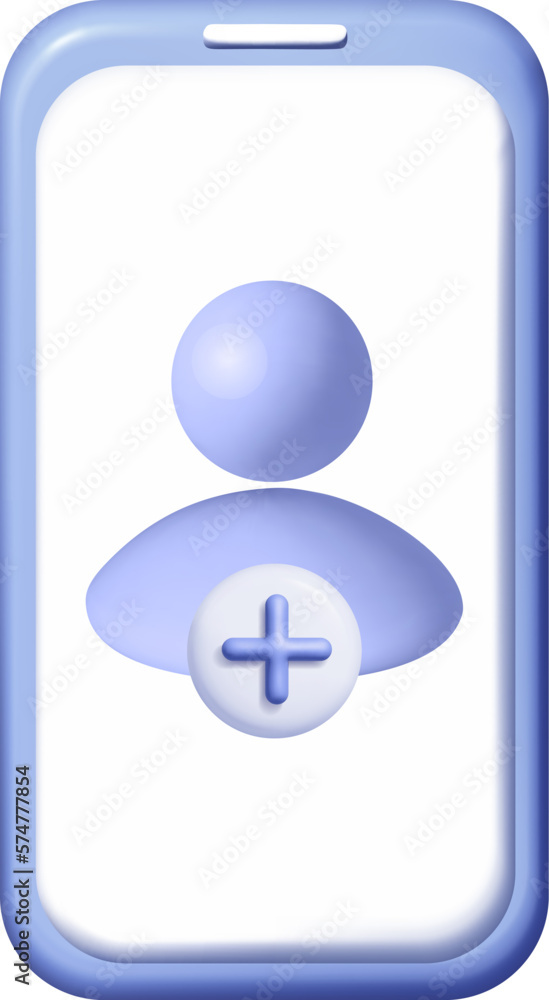 3D Add user avatar Create group symbol in phone. New profile account smartphone. People blue icon and plus social media. Human, person trendy and modern vector in 3d style mesh 3D Add user avatar Create group symbol in phone. New profile account smartphone. People blue icon and plus social media. Human, person trendy and modern vector in 3d style mesh