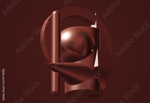 colorful geometric figures, illustration