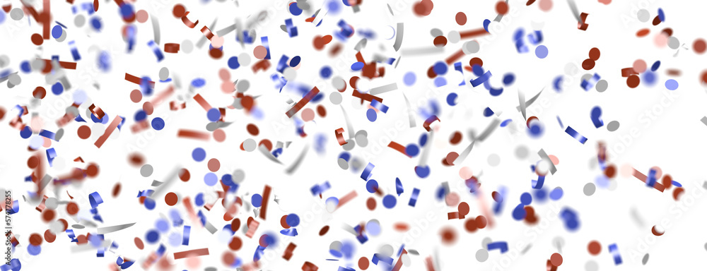 Confetti - White banner with colorful Confetti. Confetti - White banner with colorful Confetti.