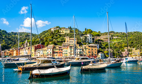 old town and port of Portofino in italy