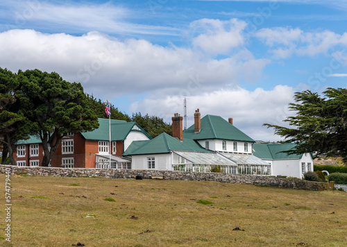 Government House, official residence of Governor built in 1845 in Stanley Falkland Islands photo