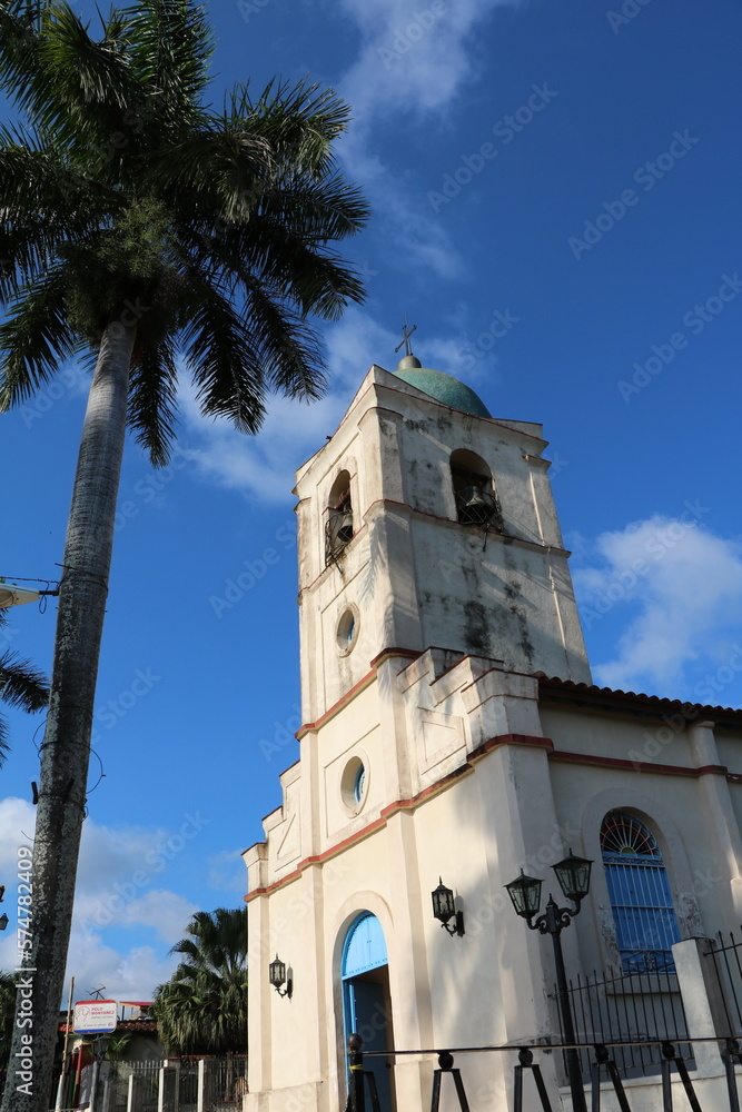 Church in Vinales at Valle de Viñales, Cuba Caribbean