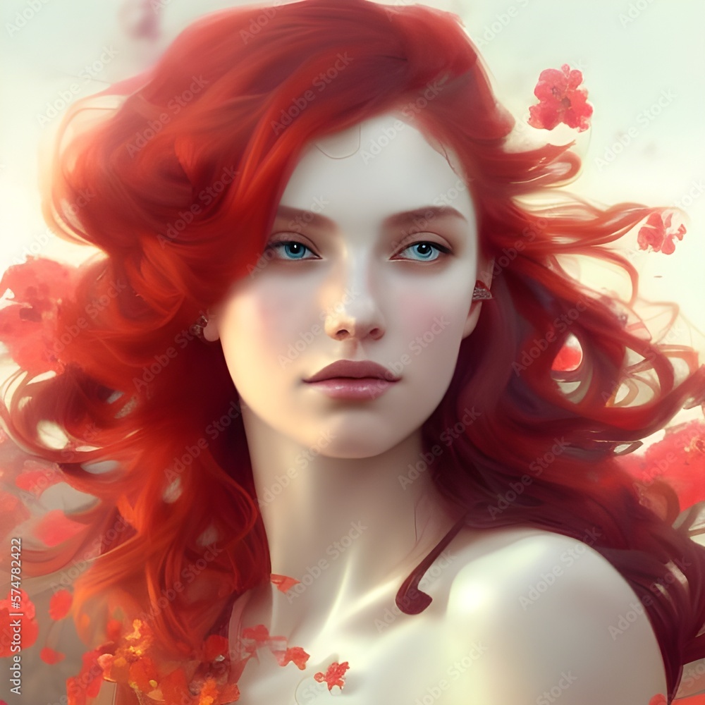 red hair women digital illustration, AI generative, AI art, Ai gorgeous women portrait, AI red hair women, AI girls illustrations, AI digital women art, AI girls portrait, AI beautiful art, red red hair women digital illustration, AI generative, AI art, Ai gorgeous women portrait, AI red hair women, AI girls illustrations, AI digital women art, AI girls portrait, AI beautiful art, red