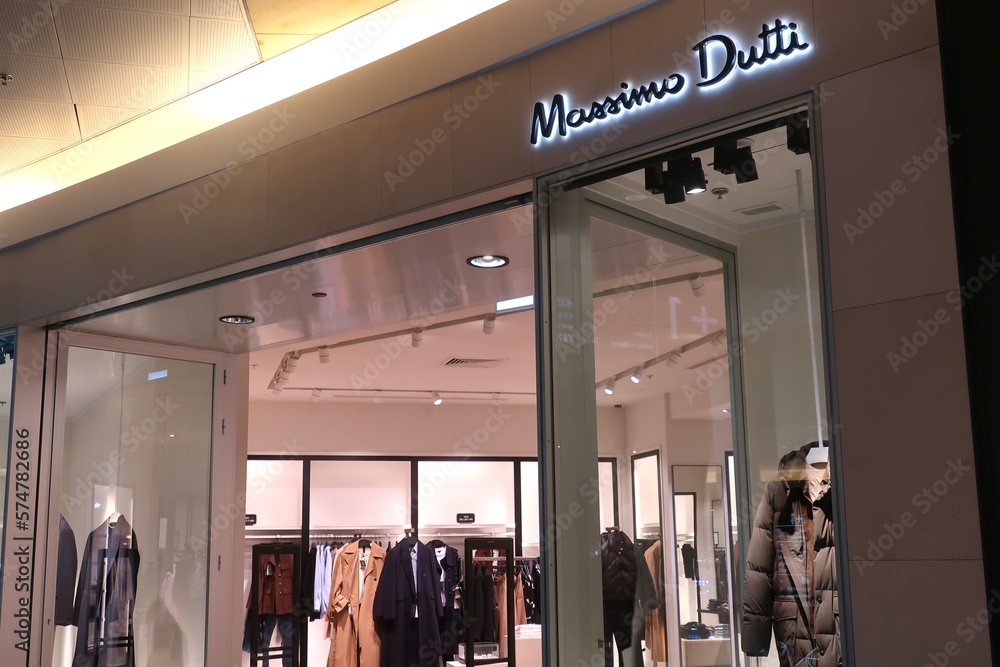 Massimo Dutti Fashion Store At Zlote Tarasy Shopping Mall WARSAW 