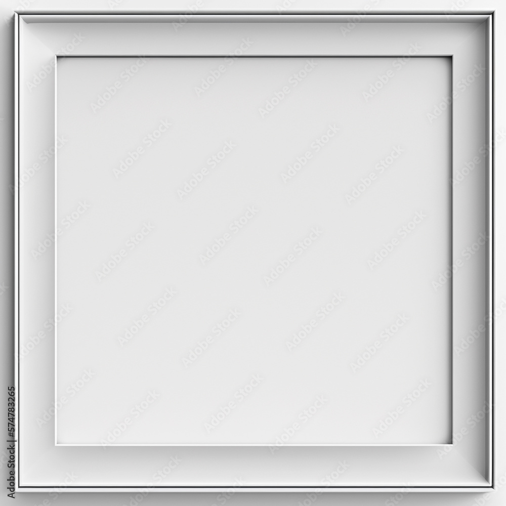 Modren white frame mockup, created with generative AI Modren white frame mockup, created with generative AI