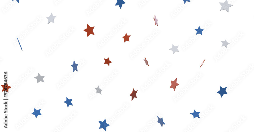 stars confetti on american independence day stars confetti on american independence day