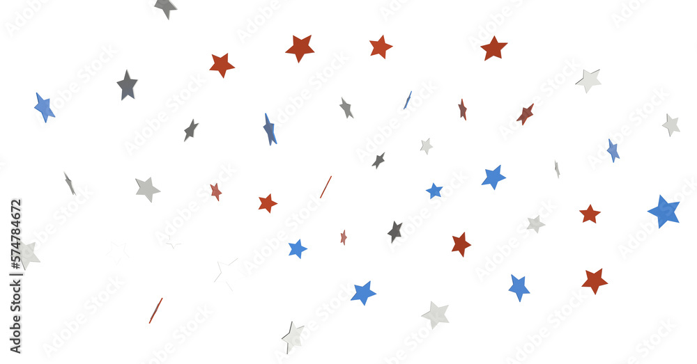 stars confetti on american independence day stars confetti on american independence day